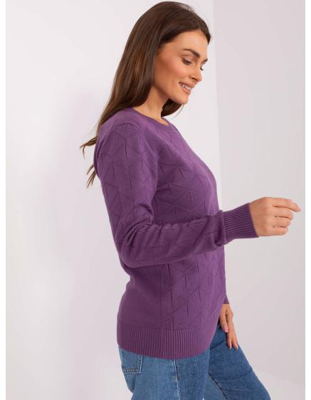 Dámský svetr z bavlny ACCENT fialový