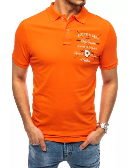 Pánské tričko s potiskem oranžové SHIELD