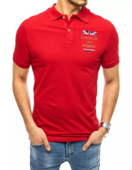 Pánské tričko s potiskem červené LONDON