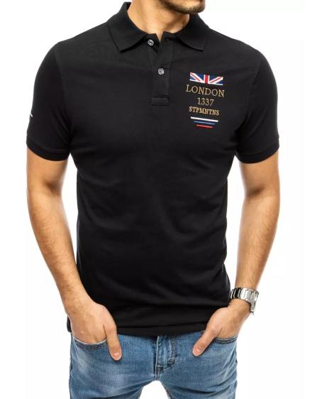 Pánské tričko s potiskem černé LONDON