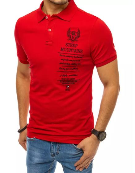 Pánské tričko s potiskem červené STEEP