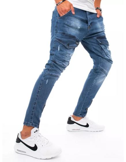 Pánské džínsové jogger kalhoty tmavě modré YOUTH