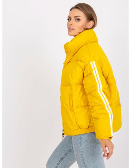 Dámská bunda prošívaná zimní KITA žlutá