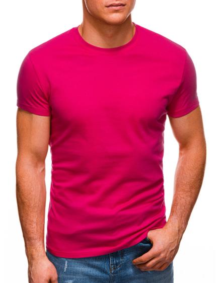 Pánské hladké tričko DOUG tmavě růžové