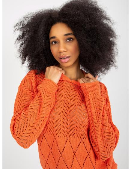 Dámský svetr s kapucí IMIA oranžový